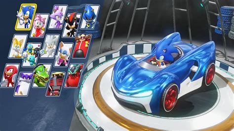 All Characters and Vehicles Team Sonic Racing - YouTube