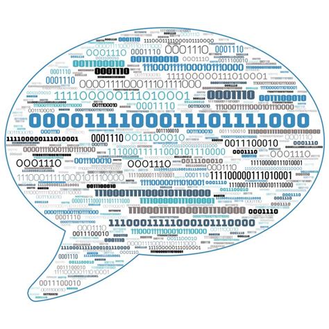 Binary Code 000111 Numbers Shapped Stock Illustration - Illustration of ...