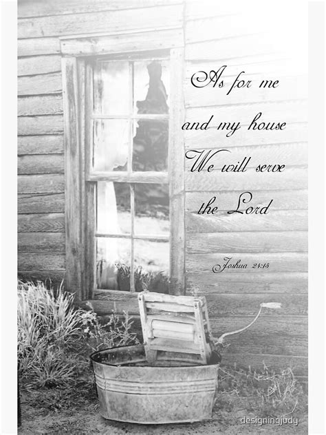 "As for Me and My House" Framed Art Print by designingjudy | Redbubble