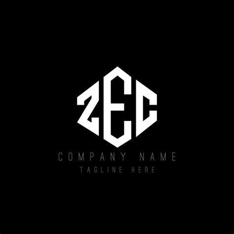 ZEC letter logo design with polygon shape. ZEC polygon and cube shape ...