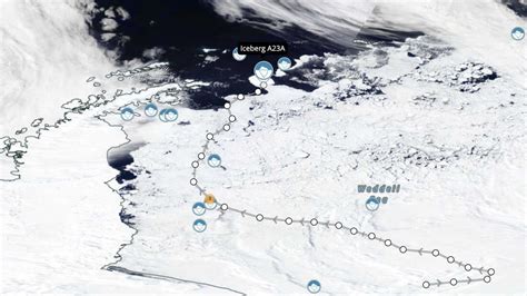 Largest iceberg in the world, 40 miles wide, is now heading into the ...