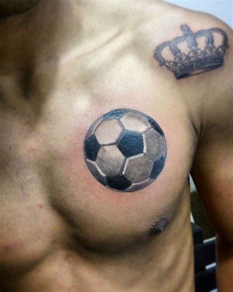 Ball football tattoo Tattoo Futbol, Messi Tattoo, Wolf Tattoos, Skull Tattoos, Mini Tattoos ...