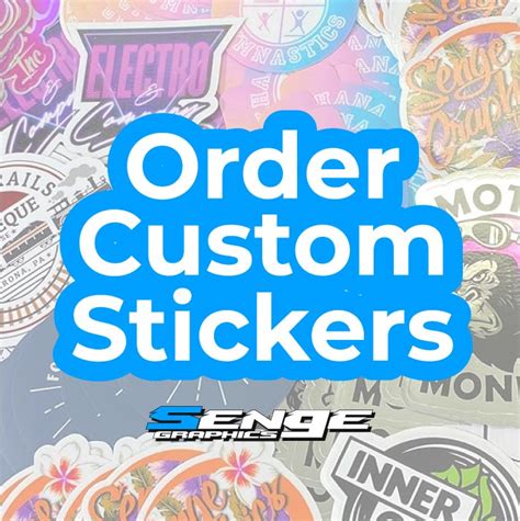 Ordering Custom Stickers - Senge Graphics Inc