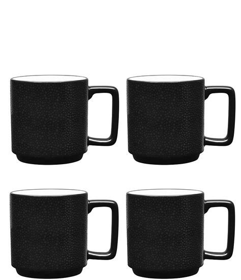 Noritake ColorTex Stone Collection Stax Coffee Mugs, Set of 4 | Dillard's