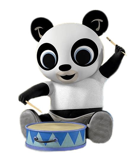 Bing Bunny Character Pando Drumming transparent PNG - StickPNG