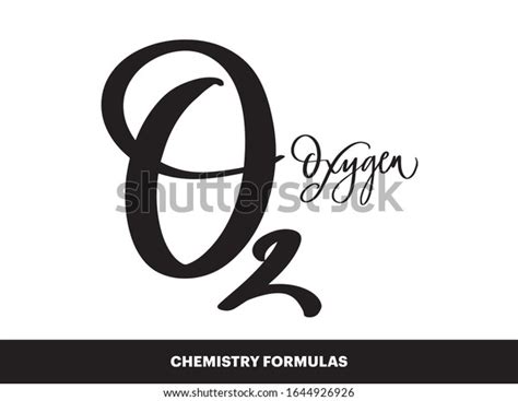 Chemistry Formula Brush Lettering Calligraphy Writing Stock Vector (Royalty Free) 1644926926 ...