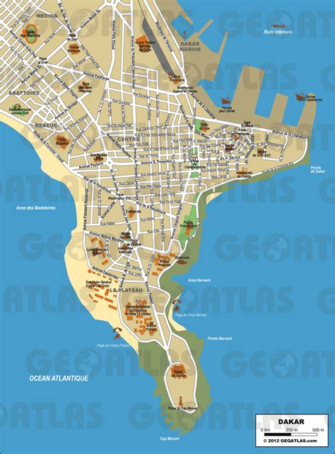 Physical Map Of Dakar | Images and Photos finder