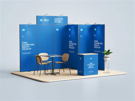 Exhibition Booth Free Mockup | Mockup World HQ