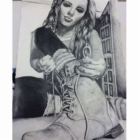 Forshortened self portrait with graphite. Ap studio art portfolio ...