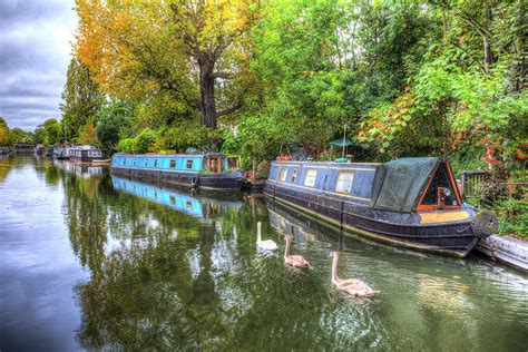 Little Venice London Narrow Boats Photograph by David Pyatt | Fine Art America