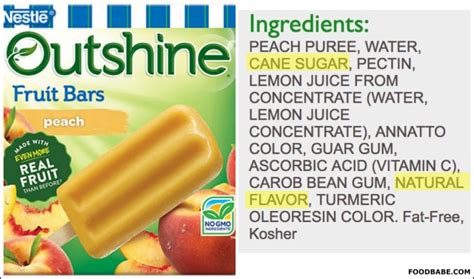 outshine popsicles nutrition