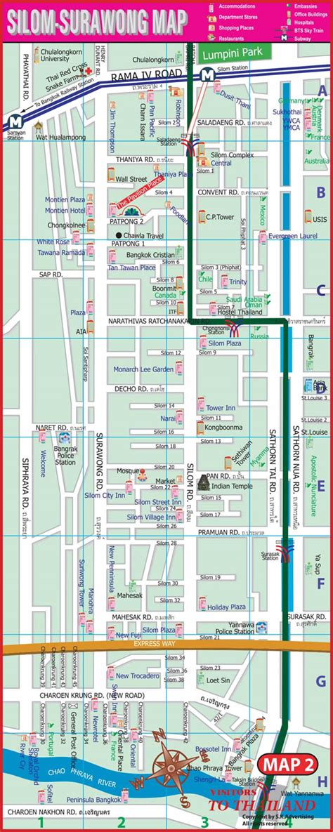 Silom-Surawong Map