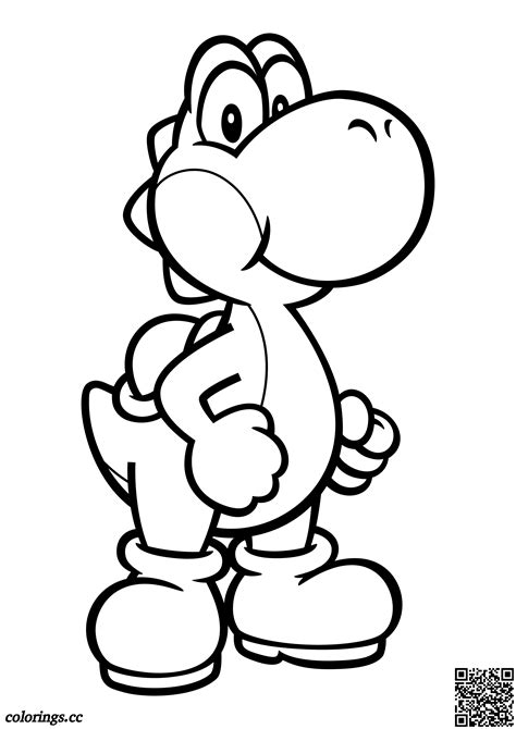 Yoshi Coloring Pages Printable