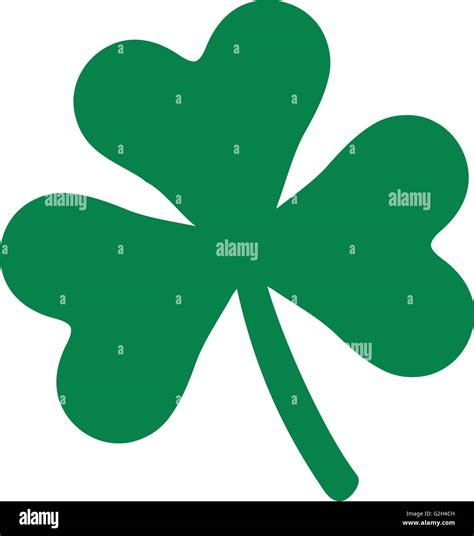 Shamrock with three leaves icon Stock Photo - Alamy