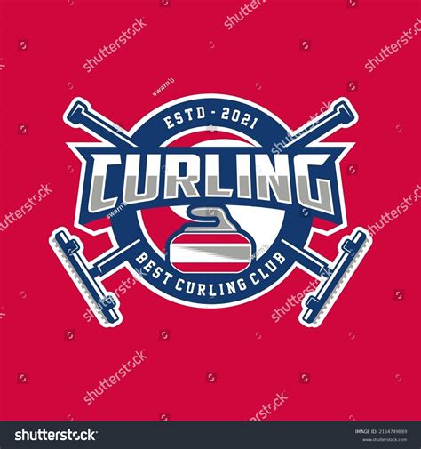 Vector Sport Logo Curling Curling Stone Stock Vector (Royalty Free ...