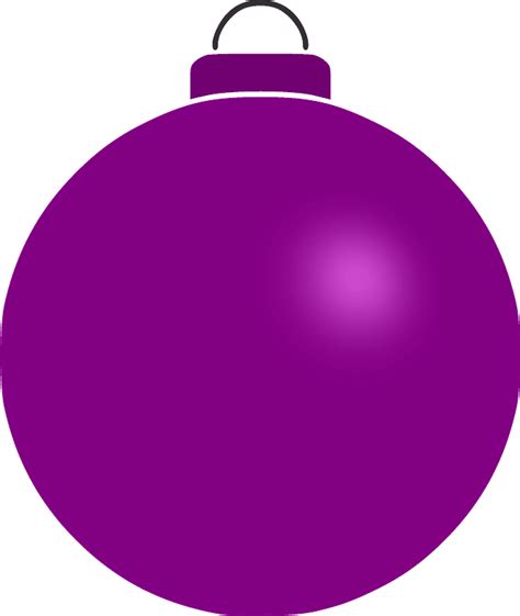 Plain Purple Bauble clipart. Free download transparent .PNG | Creazilla