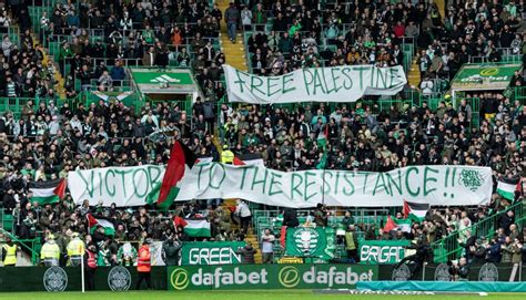 Celtic condemn fans' pro-Palestine display - BBC Sport