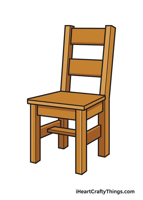 Chair Drawing — How To Draw A Chair Step By Step