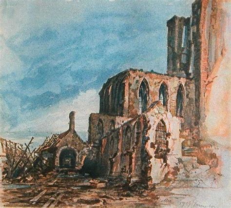 Adolf Hitler Painting Ruins Of A Cloister In Messines Painting by Adolf ...