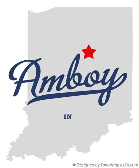 Map of Amboy, IN, Indiana