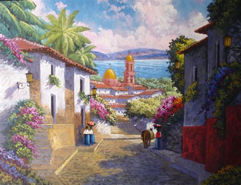 Mexican Landscape Painting at PaintingValley.com | Explore collection of Mexican Landscape Painting