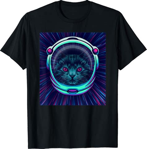 Amazon.com: Space Cat Funny Astronaut Cat in Space T-Shirt : Clothing, Shoes & Jewelry