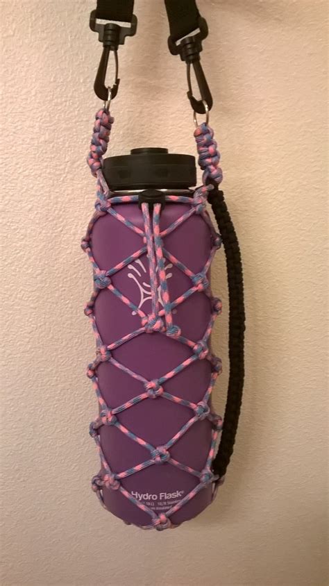 40 oz Handmade Hydro Flask Holder with side by ThoseDangKnots