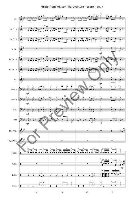 Finale from William Tell Overture by Gioachino Ro | J.W. Pepper Sheet Music