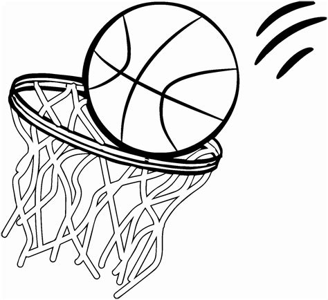 Basketball Printable Coloring Pages