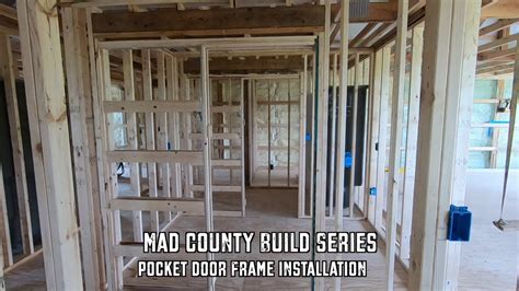 Installing a Pocket Door Frame Over Concrete & Wood - YouTube