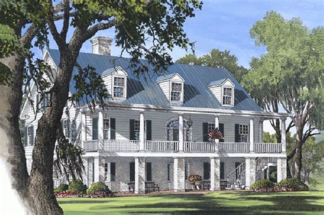 Colonial Style House Plan - 4 Beds 4.5 Baths 4298 Sq/Ft Plan #137-101 - Houseplans.com