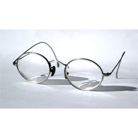 MODO Made in ITALY Round TITANIUM Wire Specs Eyewear Optical Glases... ($90) liked on Polyvore ...