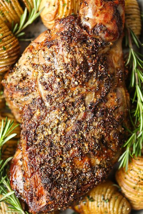 Roasted Leg of Lamb - Damn Delicious | Recipe | Lamb roast recipe, Lamb ...