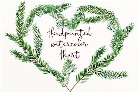 Christmas heart wreath clip art png By MyLittleMeow | TheHungryJPEG