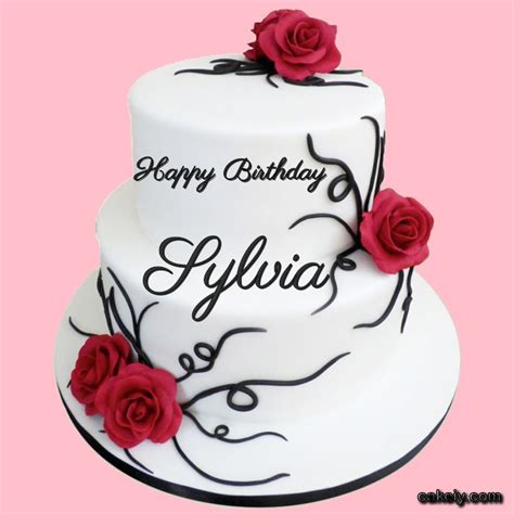 🎂 Happy Birthday Sylvia Cakes 🍰 Instant Free Download