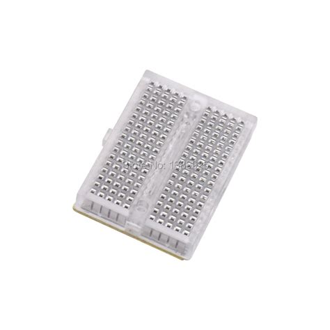 Mini Breadboard Protoboard DIY Kit Universal Transparent Solderless SYB 170 Breadboard with ...