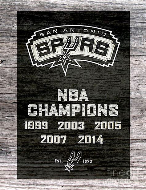 San Antonio Spurs NBA Champions Digital Art by Steven Parker | Fine Art ...