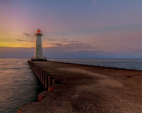 Sunset at Sodus Point Photograph by Rod Best - Fine Art America