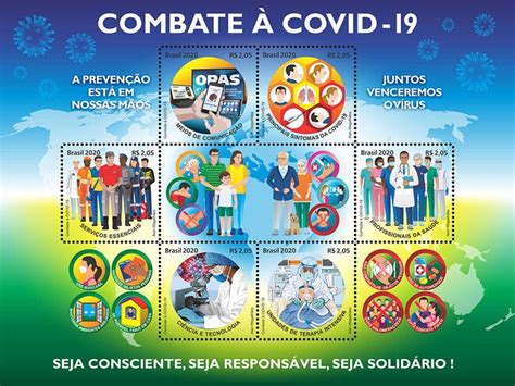 Brazilian Post launches stamps dedicated to COVID-19 in association with PAHO - PAHO/WHO | Pan ...