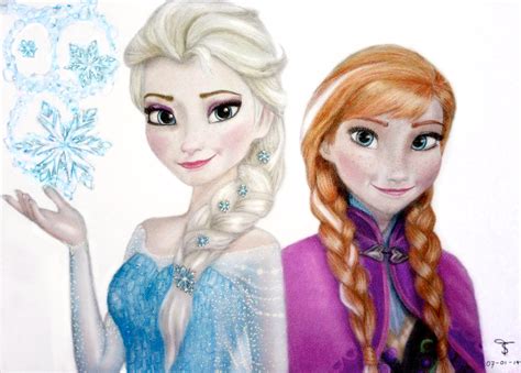 Elsa And Anna Frozen Drawings Images & Pictures - Becuo