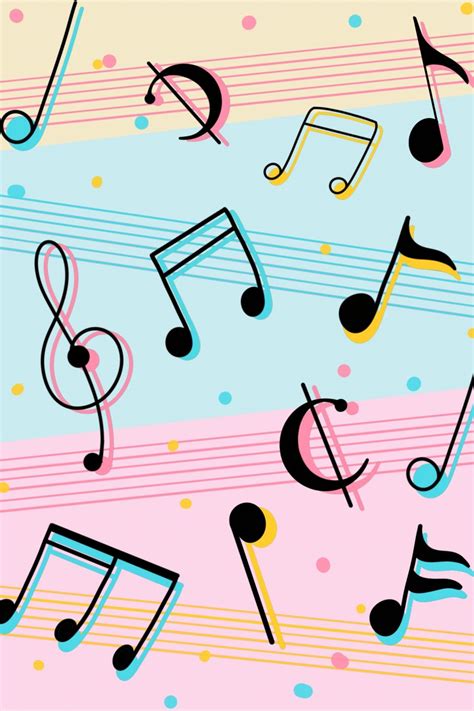 Music Festival Musical Note Line Background Wallpaper Image For Free ...