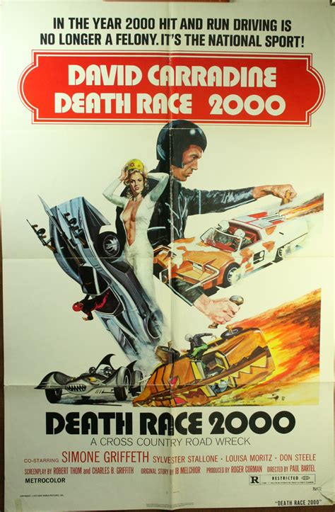 DEATH RACE 2000, David Carradine, Sylvester Stallone Original Movie ...