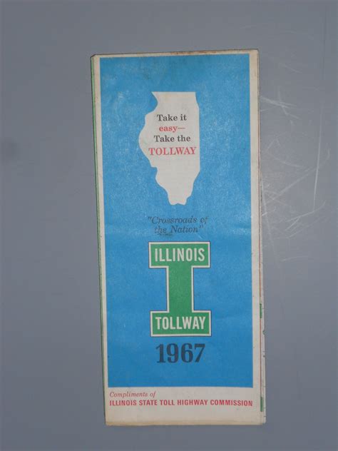 Vintage Illinois Tollway Map(1967) For Sale | Antiques.com | Classifieds