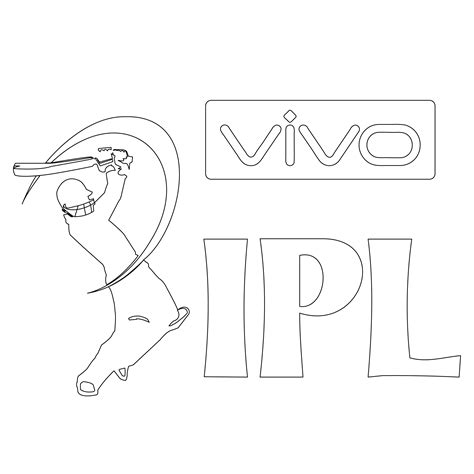 How to draw Vivo IPL Logo