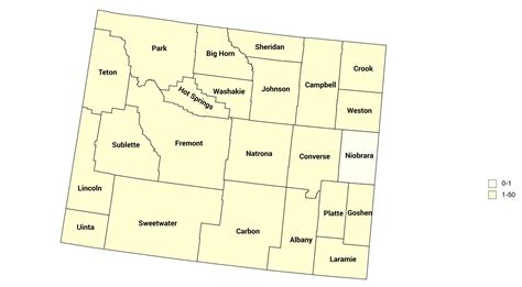 Population Density of Wyoming (By County) : r/MapPorn