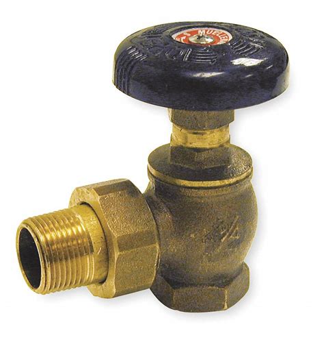 GRAINGER APPROVED Radiator Valve, Steam, Water, Bronze, 1 in NPT, Body ...