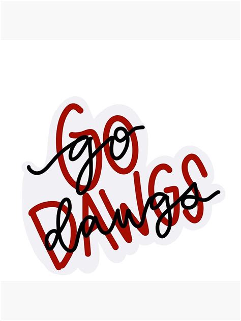 "Go Dawgs" Canvas Print for Sale by averyharrison3 | Redbubble