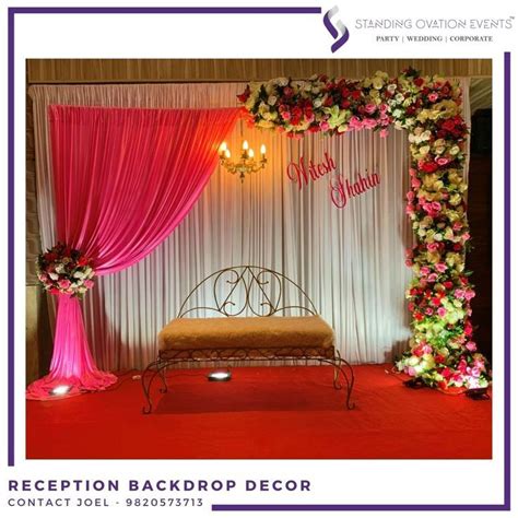 Reception Backdrop Decor | Wedding decor style, Desi wedding decor ...