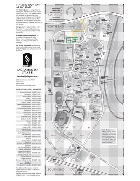 Sac State Campus Map - Printable Map