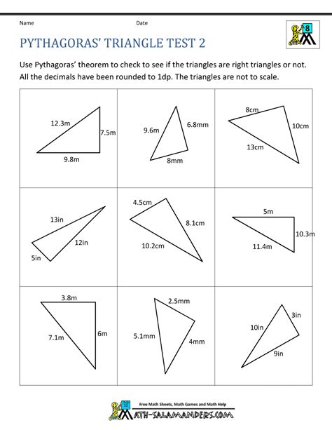 Pythagoras Theorem Questions